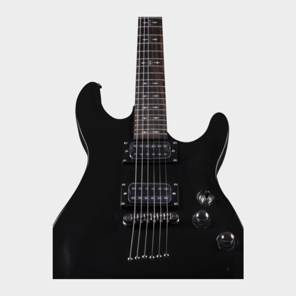 Hertz HZ-J200 Electric Guitar - Black_angled